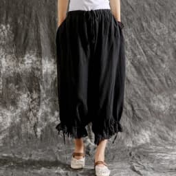 Johnature New Casual Vintage Cotton Linen Ankle-length Harem Pants Summer Solid Color Tassel Pockets Women Pants
