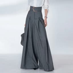 Krisstarsgirls Elegant Urban Office Loose Pants for Woman 2025 Autumn Spring Full Length Bottoms Womens’s Gray Wide Leg Trousers
