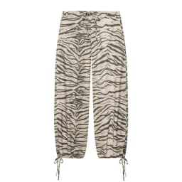 MUJER Animal Print Wide Pants Woman Summer Mid Waist Trousers Womens Holiday Baggy Pants Woman Casual Sports Pants for Women