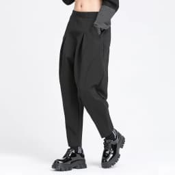 Pleated Loose Harem Pants Women New 2025 Autumn spring  Elastic Waist Black Pocket Fashion All Match Casual womenTrousers