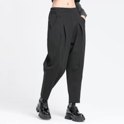 Pleated Loose Harem Pants Women New 2025 Autumn spring  Elastic Waist Black Pocket Fashion All Match Casual womenTrousers