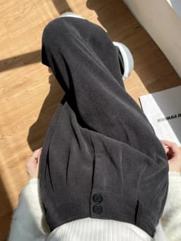 High Waist Black Corduroy Suit Pants Women's 2026 New Style Wide Leg Pants Slimming Straight Cut Casual Trousers for Ladies