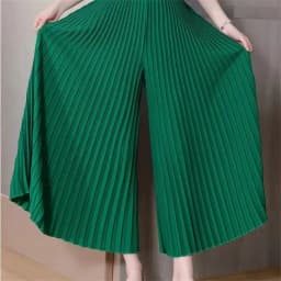 Women's Pleated Pants 2025 Spring Summer Fashion Slim Loose Ladies Trousers High Waisted Straight Femme Wide-leg Pants