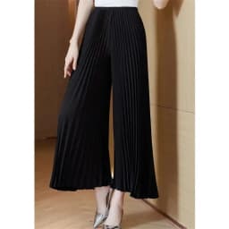Women's Pleated Pants 2025 Spring Summer Fashion Slim Loose Ladies Trousers High Waisted Straight Femme Wide-leg Pants