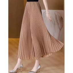 Women's Pleated Pants 2025 Spring Summer Fashion Slim Loose Ladies Trousers High Waisted Straight Femme Wide-leg Pants