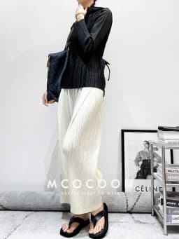 Miyake Pleated Waist Button Straight Pants Women New Korean Style Loose Casual Elegant Elastic Waist Trousers