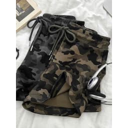 American Style Retro Camouflage Workwear Casual Pants Women's Loose Wide Leg Pants Spring Summer New Design Small Size