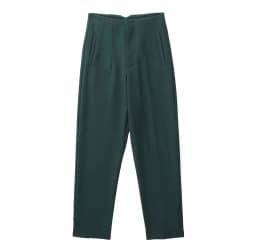 HH Minimalist Womens Slim Zip High Waist Pencil Pants Workwear Business Solid Trousers High Street Casual Office Lady Chic Pant