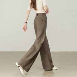 SENTUBILA Women's Straight Leg Pants Autumn 2026 High Waist Commuter 3D Mid-Stitch Detail Comfortable Casual Trousers 153K87890
