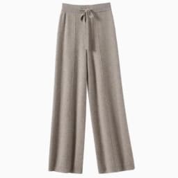 Women Pants Full Length Elastic Waist Knitted Pant Haigh Waist Wide Leg Autumn Winter Warm Stretch Trousers Casual Korean Pants