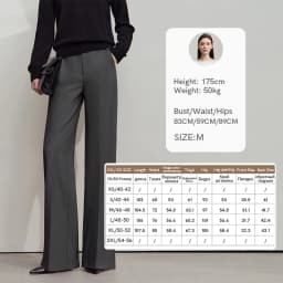 AMII 2026 Autumn Wide Leg Pants Minimalism Solid Elegant Office Lady Slim Long Pants Casual Loose Business Trousers 12543034