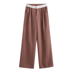 SLTNX 2026 Women Fashion Side Pockets Patchwork Straight Pants Vintage High Waist Zipper Fly Female Casual Trousers