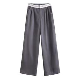 SLTNX 2026 Women Fashion Side Pockets Patchwork Straight Pants Vintage High Waist Zipper Fly Female Casual Trousers