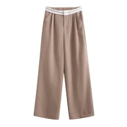 SLTNX 2026 Women Fashion Side Pockets Patchwork Straight Pants Vintage High Waist Zipper Fly Female Casual Trousers
