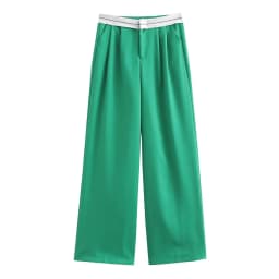 SLTNX 2026 Women Fashion Side Pockets Patchwork Straight Pants Vintage High Waist Zipper Fly Female Casual Trousers