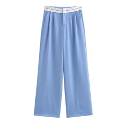 SLTNX 2026 Women Fashion Side Pockets Patchwork Straight Pants Vintage High Waist Zipper Fly Female Casual Trousers