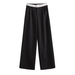 SLTNX 2026 Women Fashion Side Pockets Patchwork Straight Pants Vintage High Waist Zipper Fly Female Casual Trousers