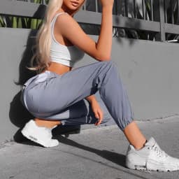 Women Sweatpant Flash Reflective Pants High Waist Joggers Hip Hop Dance Show Party Night Jogger Lady Baggy Street Wear Trousers