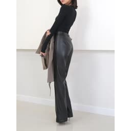 Mopping Pants For Women Genuine Leather Classic Female Straight Pipeline Suit Taller Trousers Mujer Long Legs Casual Streetwear