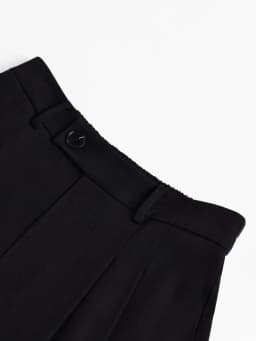 XIAOGULI 2026 Autumn Black Casual Pants Women High Waist Wide Leg Trousers Loose Fit Office Daily Wear Regular Petite 2 Types