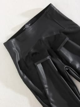 KarSaNy High Waist Fleece Winter Leather Pants For Women Beige PU Windproof Trousers Skinny Velvet Warm Pants Women Winter