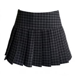 Gothic punk Low waist pleated Mini skirt women black ruffle metal buckle streetwear summer Aesthetic hotsweet Woman's Clothing