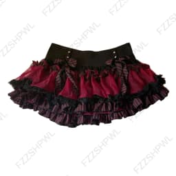 Women's Skirt Fashion Streetwear Pink Polka Dot Pattern Sports Casual Style vintage Y2K Emo Girls Sweet Harajuku Cute Slim Skirt