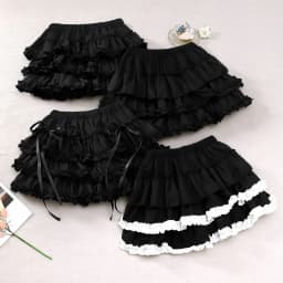 Sweet Kawaii Lolita Mini Skirt Vintage Lace Ruffles Party Skirt Japanese Y2k Style Women Chic High Waist A-Line Subculture Skirt