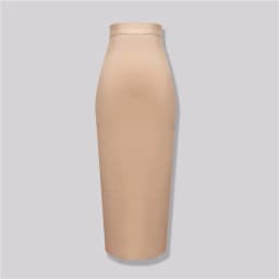 Wholesale Women's Elastic Candy Color Bandage Skirt Bodycon Midi Calf Pencil Skirt For Elegant Ladies Formal Business Skirts