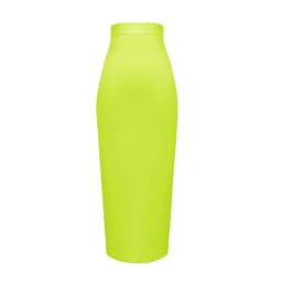 Wholesale Women's Elastic Candy Color Bandage Skirt Bodycon Midi Calf Pencil Skirt For Elegant Ladies Formal Business Skirts
