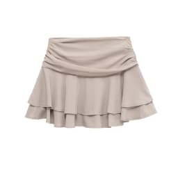 ETJ 2025 Women's Summer New sexy Fashion Hot Girl Style Flouncy Stacked Decoration Mid-Waist Short Skirt Pants