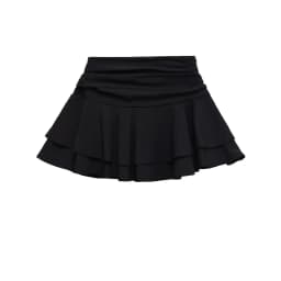 ETJ 2025 Women's Summer New sexy Fashion Hot Girl Style Flouncy Stacked Decoration Mid-Waist Short Skirt Pants