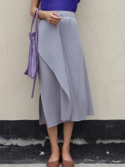 Miyake Pleated Irregular Skirt Women 2025 Spring Summer Korean Fashion Causal Straight Pleated Skirts