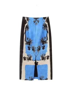 HH Women's Spring Fashion Street Pencil Skirts Zipper Vent Behind High Waist Female Printed Midi Causal Chic Long Skirts