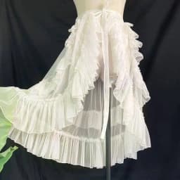 Sweet Cute Irregular Skirt Y2k Lolita Lace Ruffles Skirt Harajuku Subculture Style Women Party Vintage Kawaii Bow Design Skirt
