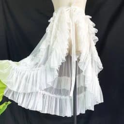 Sweet Cute Irregular Skirt Y2k Lolita Lace Ruffles Skirt Harajuku Subculture Style Women Party Vintage Kawaii Bow Design Skirt