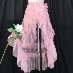 Sweet Cute Irregular Skirt Y2k Lolita Lace Ruffles Skirt Harajuku Subculture Style Women Party Vintage Kawaii Bow Design Skirt