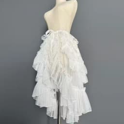 Sweet Cute Irregular Skirt Y2k Lolita Lace Ruffles Skirt Harajuku Subculture Style Women Party Vintage Kawaii Bow Design Skirt