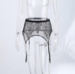 Lace Trim Butt Flap for Women Sexy Skirt Extender Sheer Hollow Out Floral Layering Bottom With Waistband Ladies Partywear