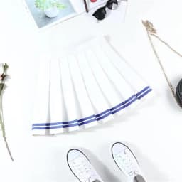 Fashion Preppy Style Pleated Skirts Women 2025 Spring Summer New A Line Short Dress Sweet Girl High Waist Petchwork Skirt Street