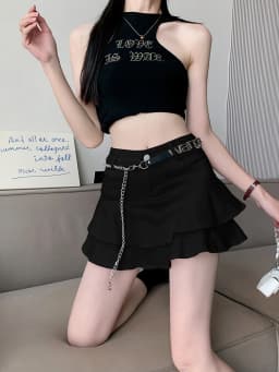 Vintage Woman Denim Shorts Skirts Summer 2023 Streetwear All Match Washed Kawaii Ball Gown Ruffles Mini Jeans Saias Femme