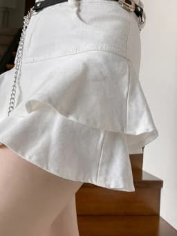 Vintage Woman Denim Shorts Skirts Summer 2023 Streetwear All Match Washed Kawaii Ball Gown Ruffles Mini Jeans Saias Femme