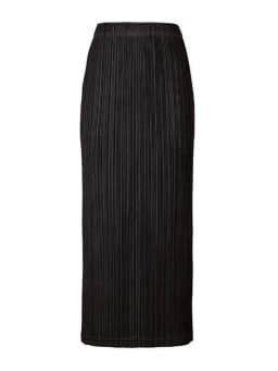 Miyake Pleated Women Skirt Korean Fashion Stretch Classic Lake Blue A-line Skirt Straight Long Skirts Causal Style In Stock
