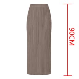 Miyake Pleated Women Skirt Korean Fashion Stretch Classic Lake Blue A-line Skirt Straight Long Skirts Causal Style In Stock