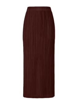 Miyake Pleated Women Skirt Korean Fashion Stretch Classic Lake Blue A-line Skirt Straight Long Skirts Causal Style In Stock