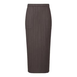 Miyake Pleated Women Skirt Korean Fashion Stretch Classic Lake Blue A-line Skirt Straight Long Skirts Causal Style In Stock