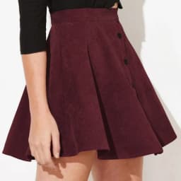 New Arrival Autumn Winter Corduroy Skirt Women Fashion High Waist Single Breasting Streetwear Casual A-line Skirts 2025