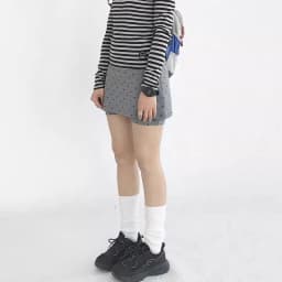Grey Polka-Dot Sports Short Skirt Women Summer 2025 High Waist A Line Shorts Skirts Woman Streetwear Y2K Mini Skirt Female