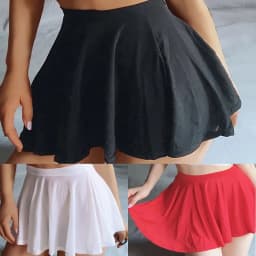 Women Sexy Pleated Transparent A-Line High Rise Costume Skirt Lingerie Sheer Skirts Casual Simple Fashion Ladies Mini Skirt