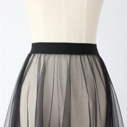 Black White Long Tulle Lace Mesh Skirt Women Petticoat Underskirt Summer Korean Irregular Cover Up Skirt Tutu Skirt For Girl